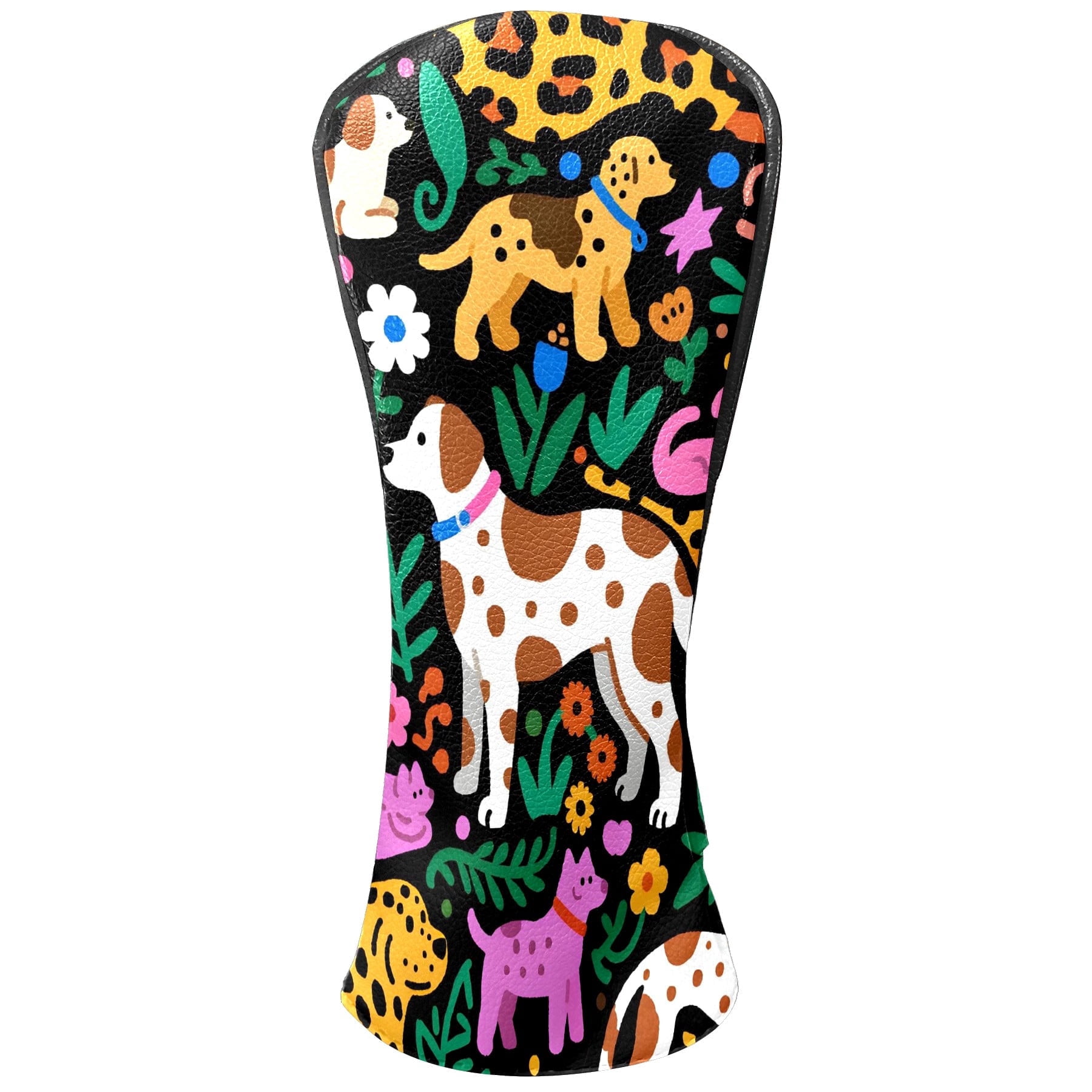 Golf Club Head Covers - Green Butterfly Design, Waterproof, Velvet Lining, Fits Driver/Hybrid/Putter, Gift for Men & Women