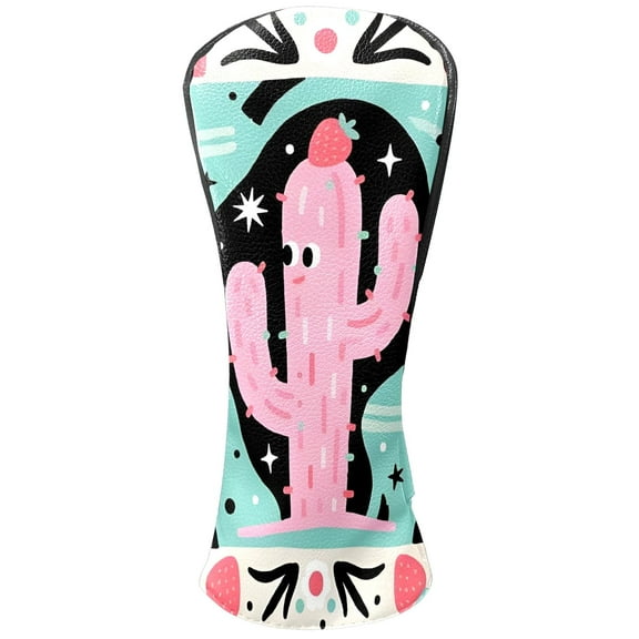 Golf Club Head Covers Purple Butterfly for Driver, Hybrid, Putter - Waterproof, Velvet Lining, Gift for Men & Women