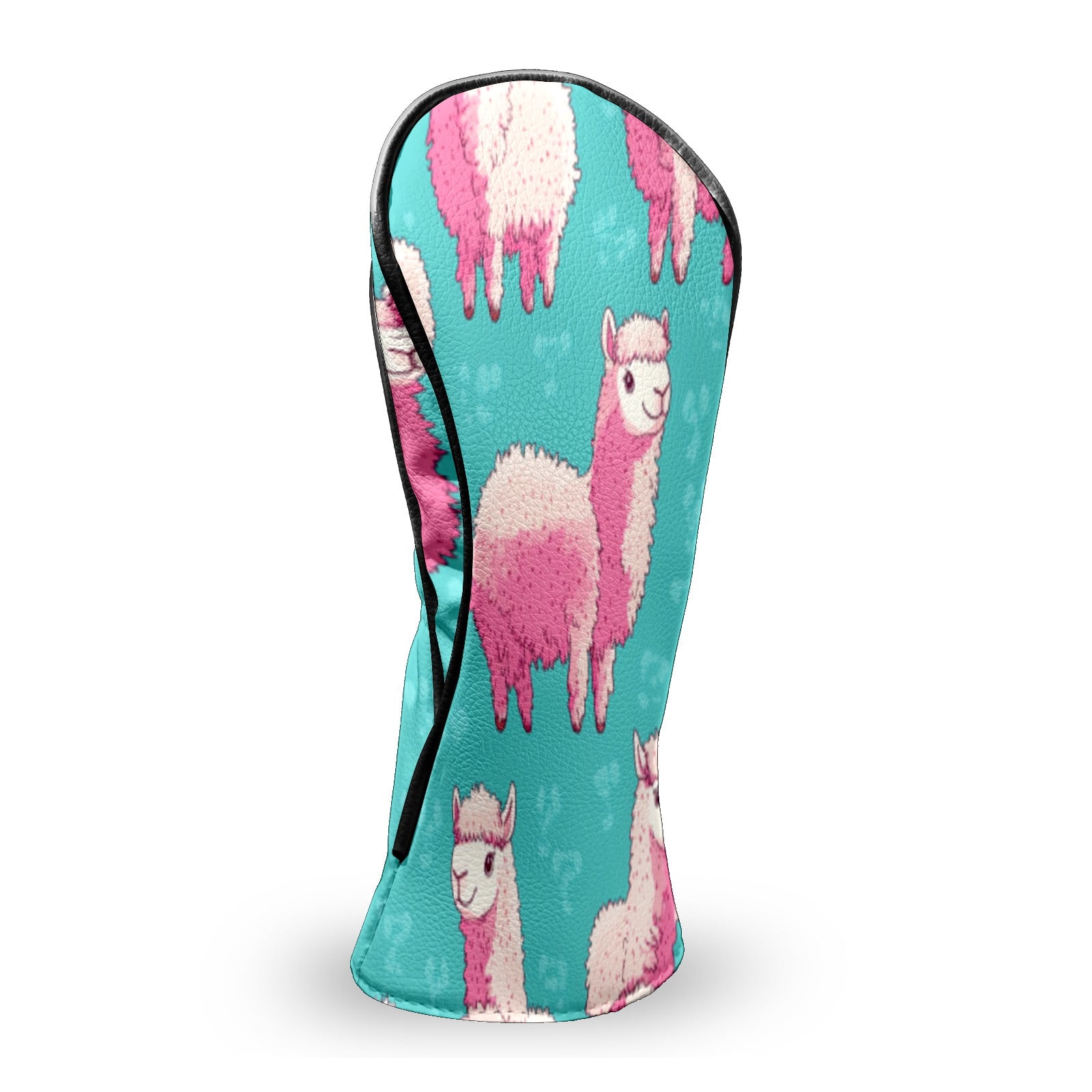 Golf Club Head Covers Cute Alpaca Premium Plush Velvet Lining, Waterproof Golf Headcovers Driver & Fairway Woods for Scratch Protection Novelty Gift for Men & Women