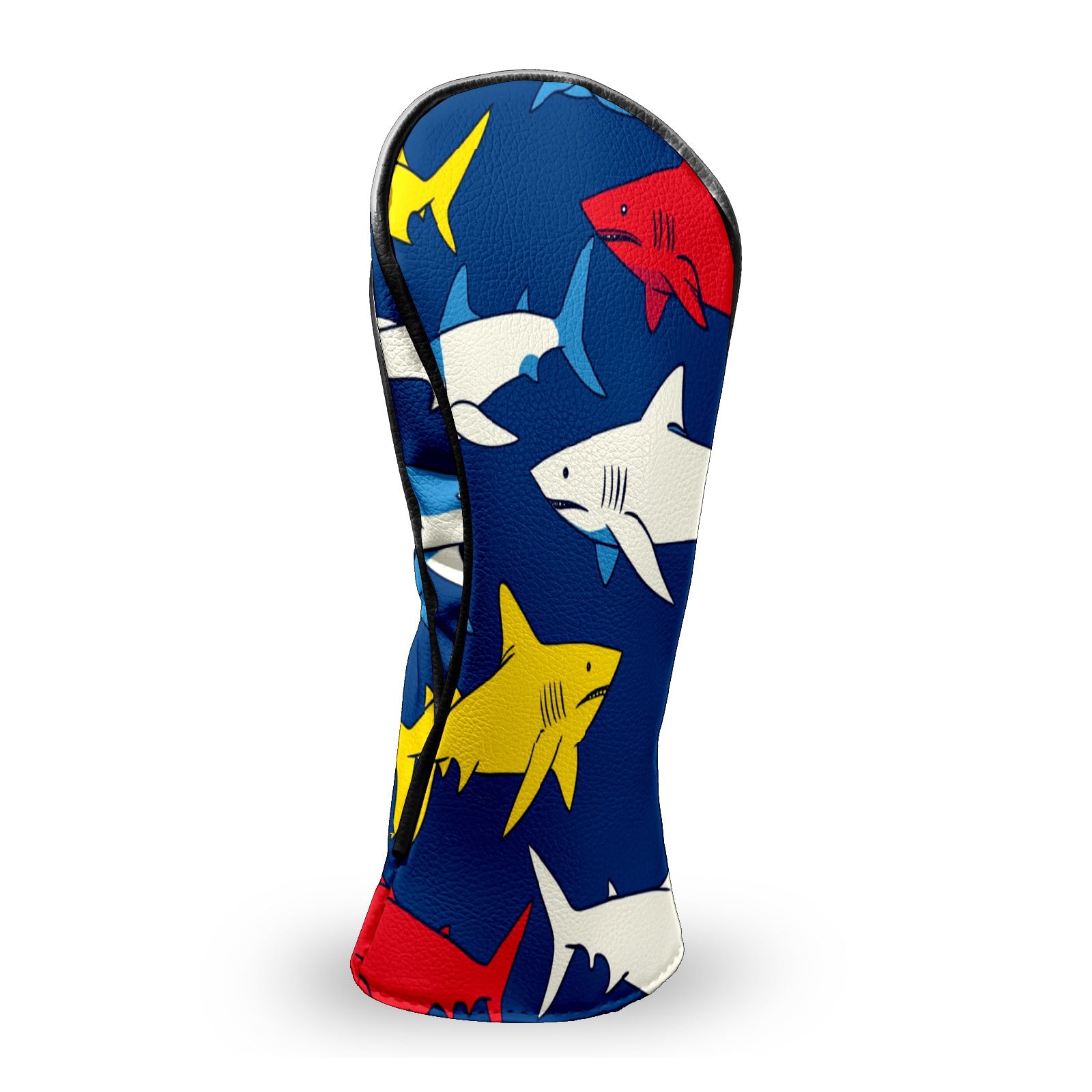 Golf Club Head Covers Shark_ColorfulUnderwater Premium Plush Velvet Lining, Waterproof Golf Headcovers Driver & Fairway Woods for Scratch Protection Novelty Gift for Men & Women