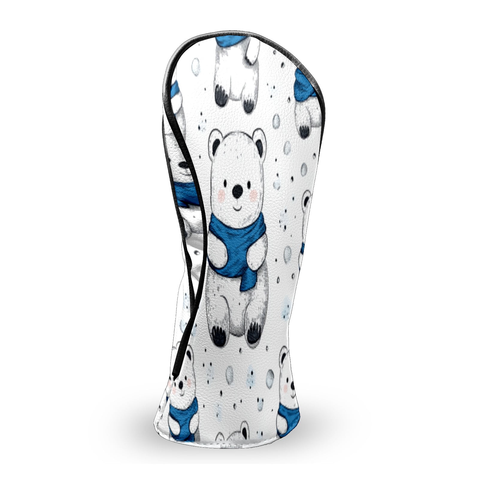 Golf Club Head Covers White Bear Premium Plush Velvet Lining, Waterproof Golf Headcovers Driver & Fairway Woods for Scratch Protection Novelty Gift for Men & Women