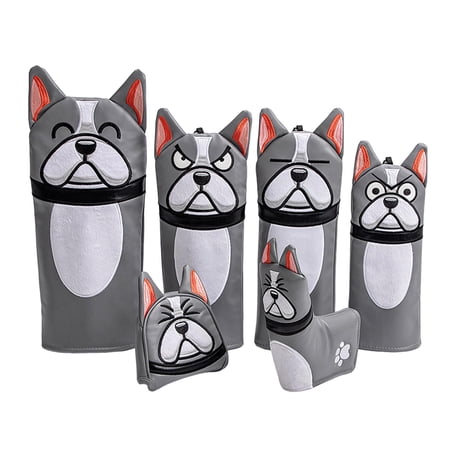Golf Club Headcovers Shaft Protective PU Durable Golf Covers for Women 6Pcs