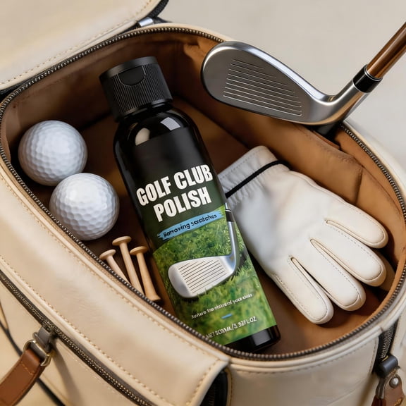 Golf Club Polish And Cleaner Spray, Rust And Scratch Remover, Easy-To-Use Polishing Kit For Golf Clubs, Restores Shine And Appearance, 100ml