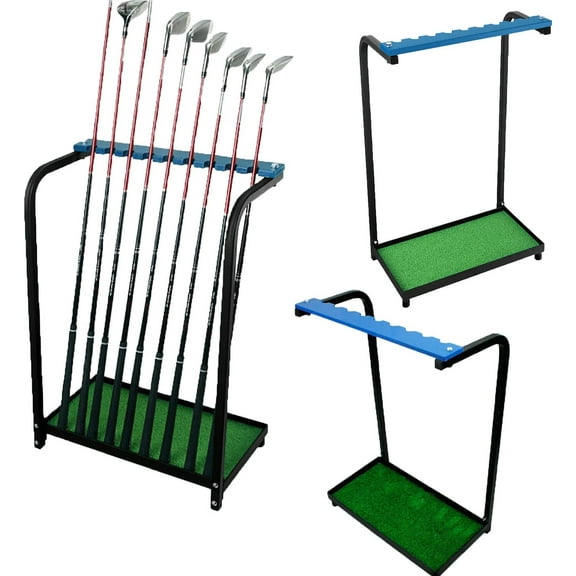 Golf Club Rack Golf Club Organizer 9 Clubs Golf Putter Stand - Indoor Display Rack Metal Golf Club Display Rack for Storage Sports Outdoors Wall Garage
