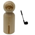 thumbnail image 1 of Golf Club Rubber Stamp for Scrapbooking Crafting Stamping - Small 3/4 Inch, 1 of 7