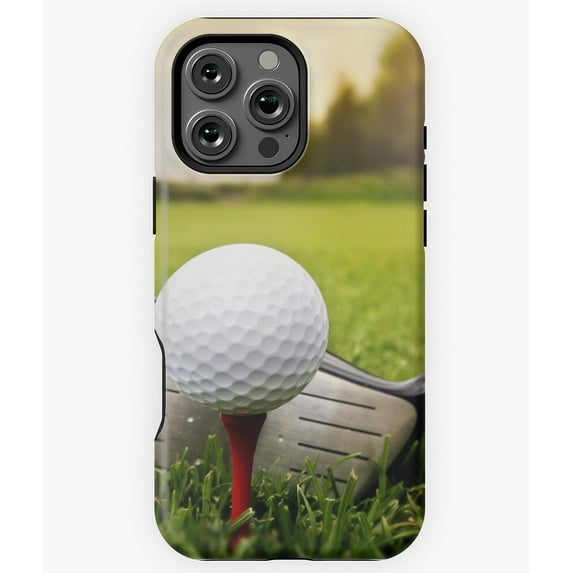 Golf Club and Ball Golfing Design Phone Case for iPhone 16 15 14 13 12 11 Pro Max