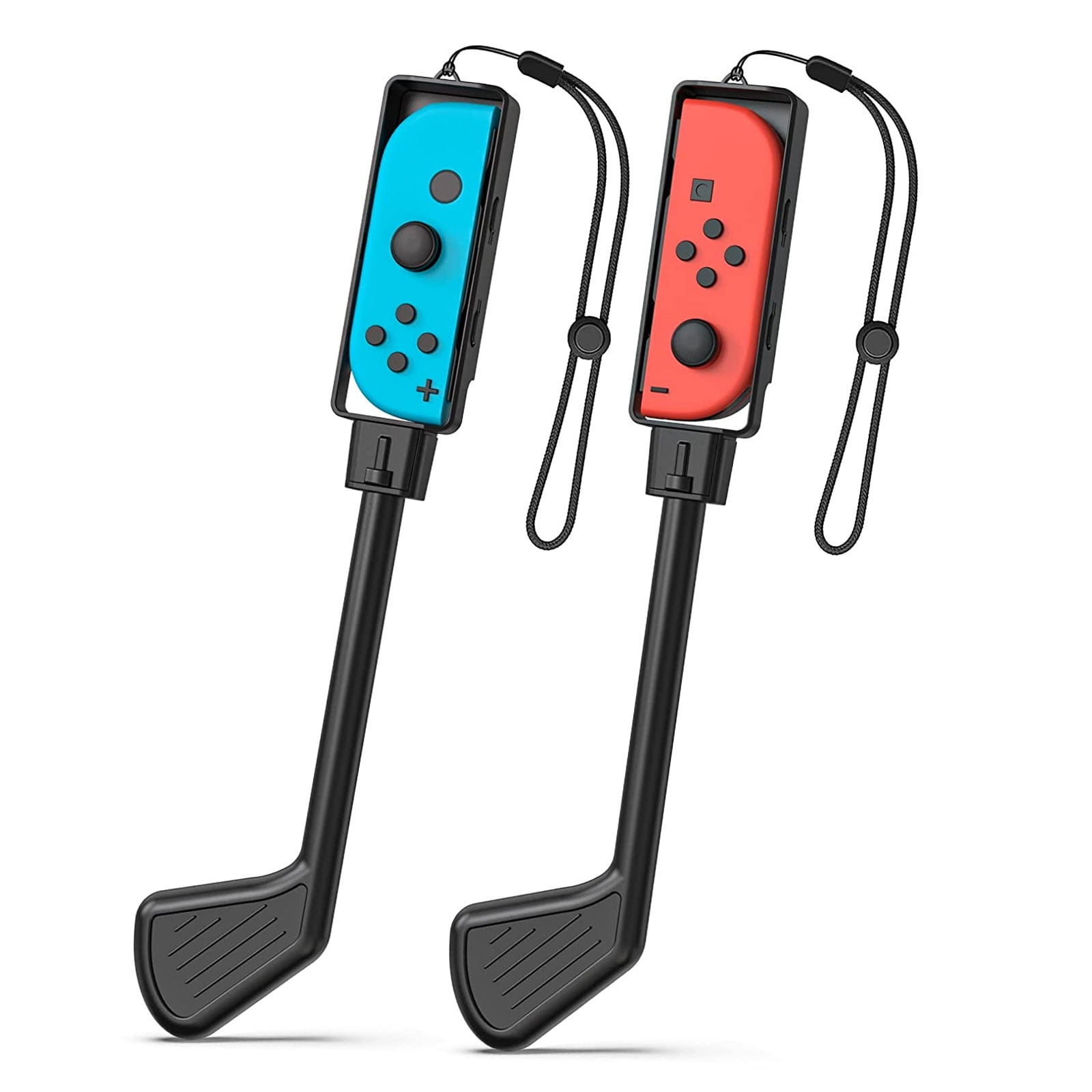 Golf Clubs Fit For Nintendo Switch Joy-Con, TSV Switch Golf Game Handle  Grip Accessories Fit for Mario Golf: Super Rush, W/Rotatable Golf Rod &  Non-Slip Wrist Strap 2pcs, Black 