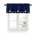 thumbnail image 1 of Golf Clubs Golf Bal Valances for Windows Classic Sport Dark Blue Background Valance Rod Pocket Light Filtering Short Window Treatments Curtains for Kitchen Bathroom Living Room Bedroom, 42 x 18 Inch, 1 of 7