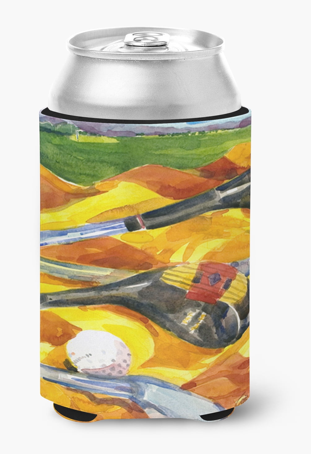 Golf Clubs Golfer Can or Bottle Beverage Insulator Hugger
