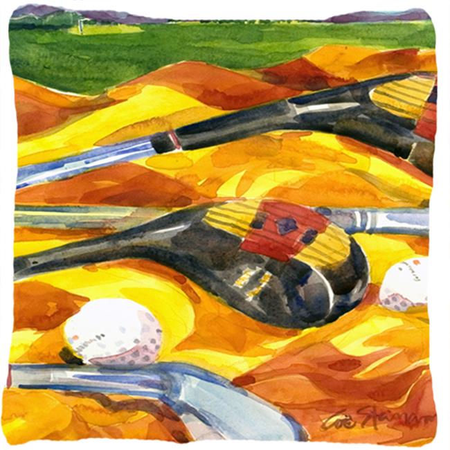 Golf Clubs Golfer Decorative Indoor & Outdoor Fabric Pillow