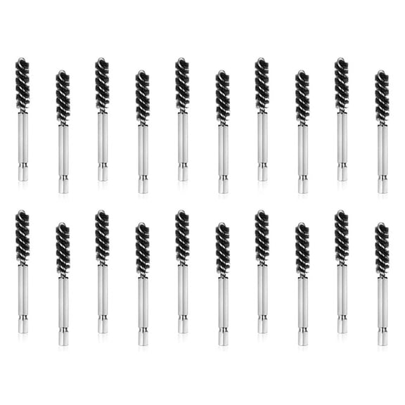 Golf Clubs Head Hosel Brush Golf Club Brush Wire Brush Cleaning Tool Electric Drill Wire Brush for Iron and Wood,20Pcs,20 x Golf Cleaning Brush,Silver
