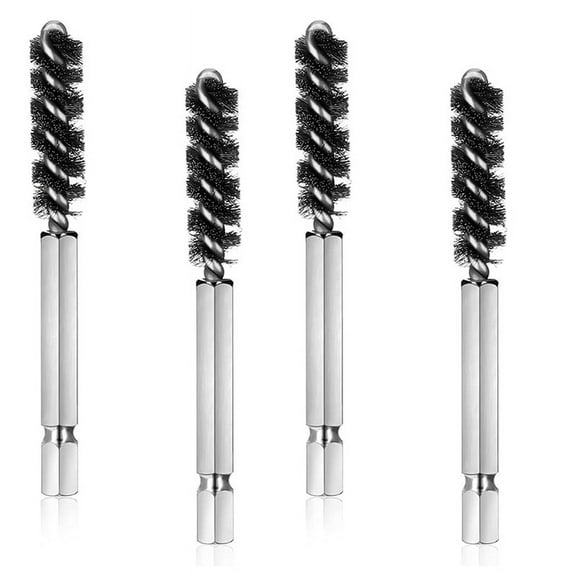 Golf Clubs Head Hosel Brush Golf Club Brush Wire Brush Cleaning Tool Electric Drill Wire Brush for Iron and Wood,4Pcs,4 x Golf Cleaning Brush,Silver