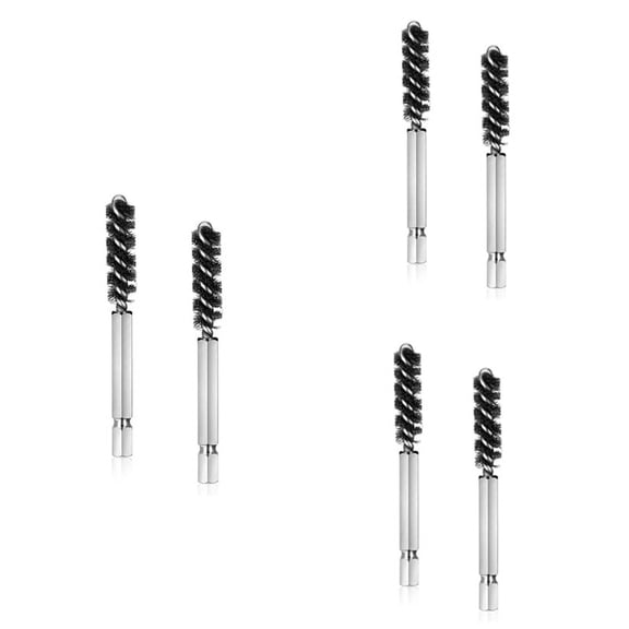 Golf Clubs Hosel Brush Golf Club Brush Wire Brush Cleaning Tool Electric Drill Wire Brush for Iron and Wood,6Pcs