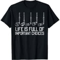 thumbnail image 1 of Golf Clubs Life Full Important Choices Funny Golfer Dad Men T-Shirt men and women can wear,black,white,creative gift, 1 of 4