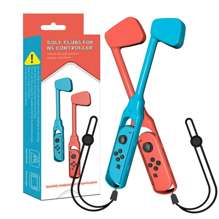 Golf Clubs for Nintendo Switch Joy-Con Controllers, 2 Pack - Switch Games  Accessories Joy Con Controller Grip Holder for Mario Golf - Lightweight