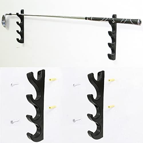 Golf Clubs Organizers Golf Club Display Shelf Golf Clubs Stand Wall Mount Rack Storage Holder Golf Putter Stand, Golf Club Display Cases Bracket - Holds up to 4 Golf Clubs - No Golf Clubs