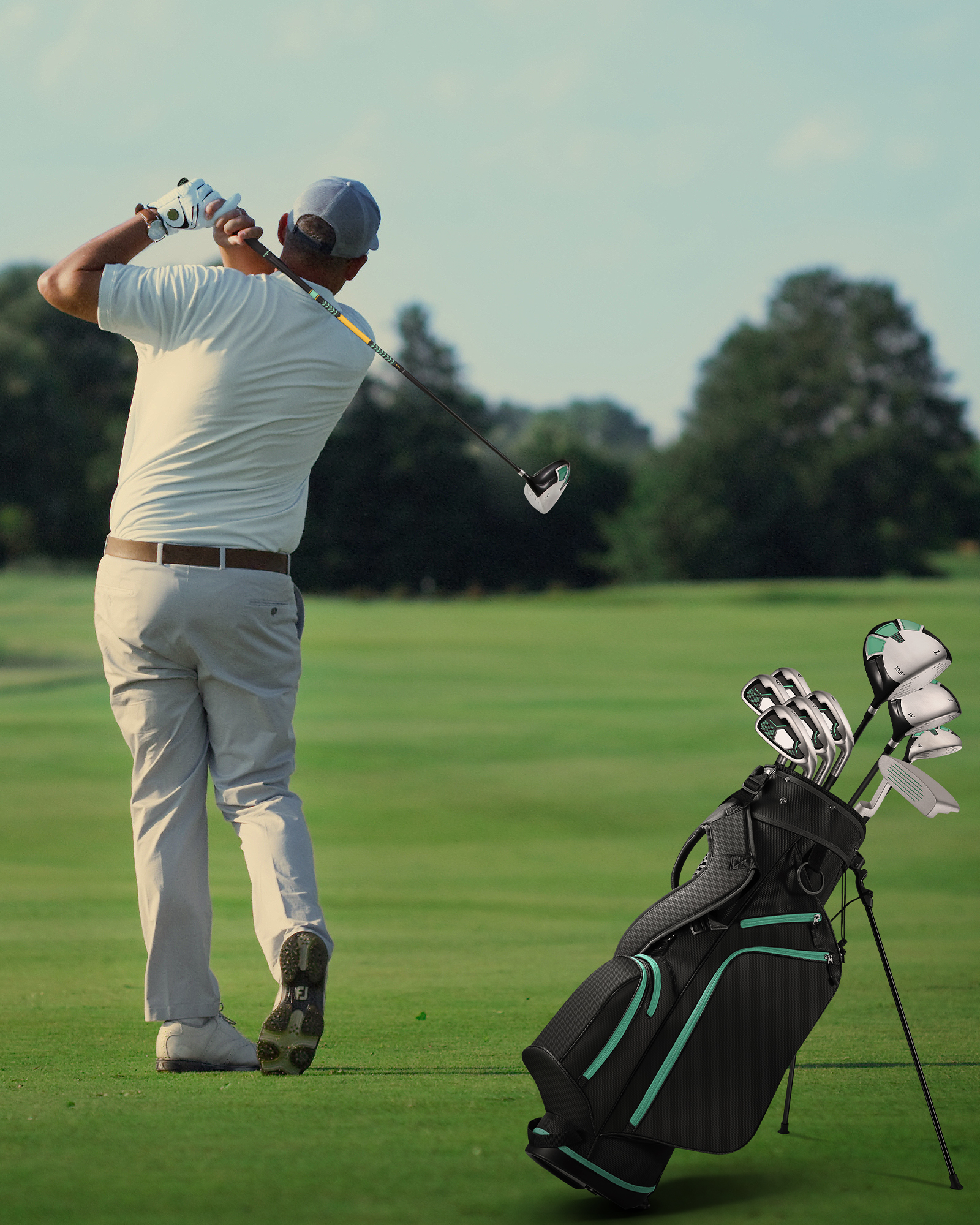 Golf Clubs Set Complete Golf 9 Club Set for Men Right Handed, True