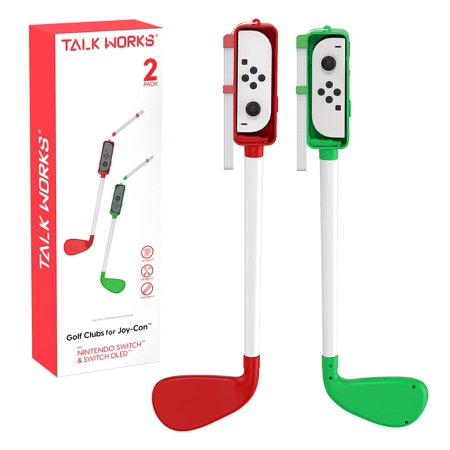Golf Clubs for Nintendo Switch Joy-Con Controllers, 2 Pack - Switch Games Accessories Joy Con Controller