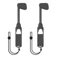 thumbnail image 1 of Golf Clubs for Nintendo Switch, Switch Golf Games Accessories Golf Club Hand Grip with Adjustable Hand Strap ,2 Pack, 1 of 1