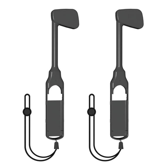 Golf Clubs for Nintendo Switch, Switch Golf Games Accessories Golf Club Hand Grip with Adjustable Hand Strap ,2 Pack