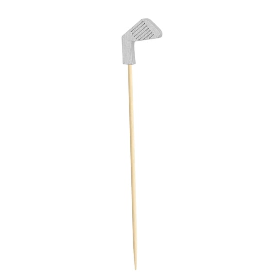Golf Cocktail Picks, 5inch Fancy Toothpicks for Appetizers, Wooden Fruit Skewers Bamboo Food Sticks for Sandwich, Masters Golf Themed Party Decorations Supplies Drinks Decor Accessories (100PCS)