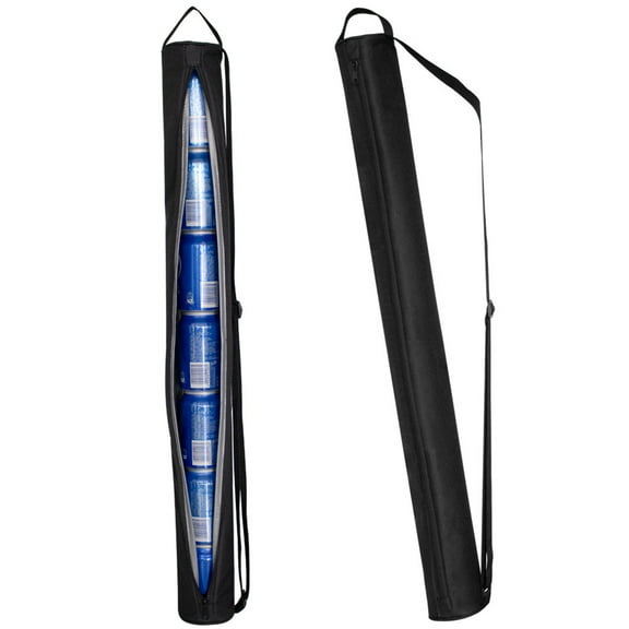 Golf Cooler Bag - 7-Can Beer Sleeve Cooler Sling for Beer Lover (Black)