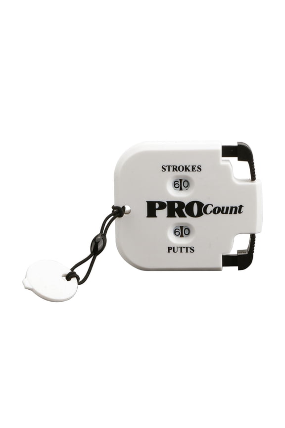 Golf Counter Compact Double Dial Accessory Indicator Stroke Putt Key Chain Training Aid Outdoor Sport Supplies white black