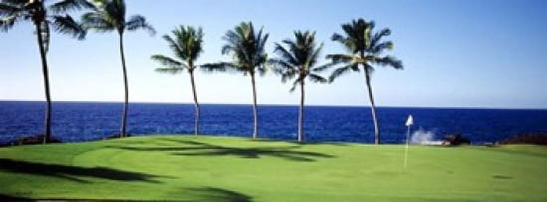 Golf Course Big Island HI Canvas Art - Panoramic Images (33 x 12)