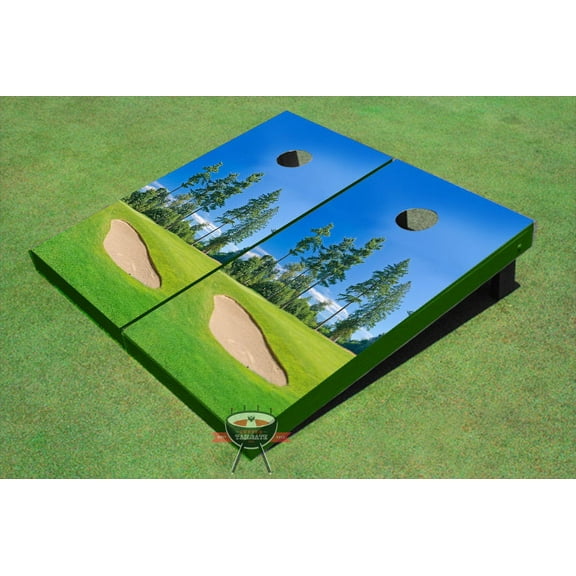 Golf Course Bunker Theme Cornhole Boards