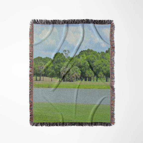 Golf Course Calm, Woven Blanket