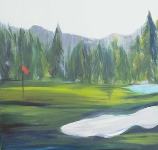 Golf Course Canvas Art - Melissa Lyons (24 x 24)