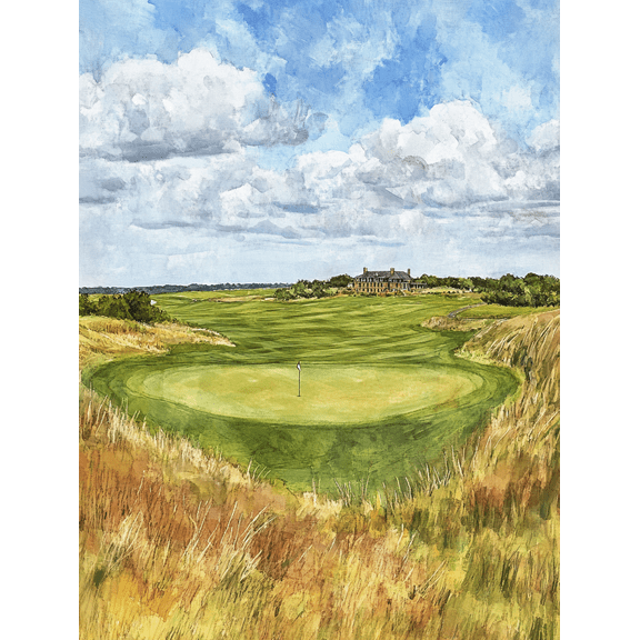 Golf Course Landscape Canvas Painting/Wall Art Perfect for Living Room Bedroom Office Golf Club House and Hotel Decoration.
