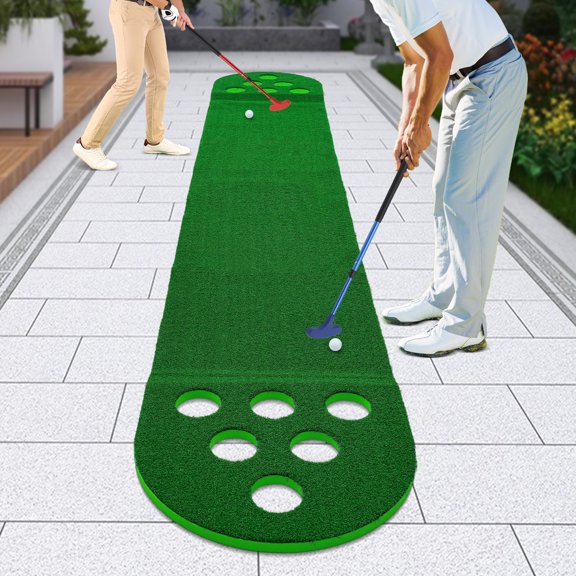 Golf Course Mat Golf Training Aids with Adjustable Clubs+2* Golf Balls USA US!!