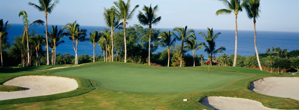 Golf Course Maui HI Canvas Art - Panoramic Images (27 x 9)