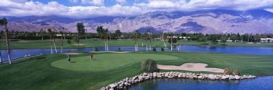 Golf Course Palm Springs California USA Canvas Art - Panoramic Images (36 x 12)