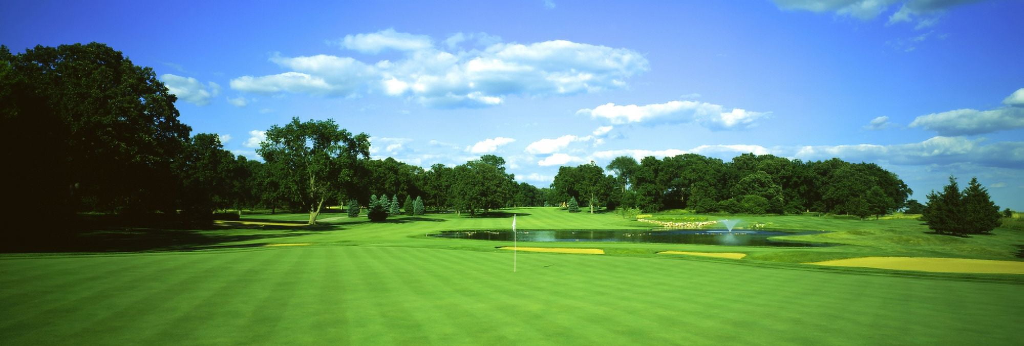 Golf Course Rich Harvest Farms Gold Nine Sugar Grove Illinois USA Canvas Art - Panoramic Images (27 x 9)