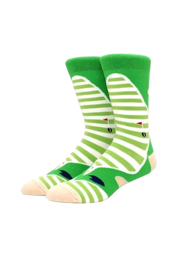 Golf Course Socks from the Sock Panda (Adult Large - Men's Shoe Sizes 8-12)