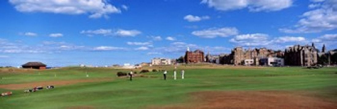 Golf Course St Andrews Scotland United Kingdom Canvas Art - Panoramic Images (18 x 6)