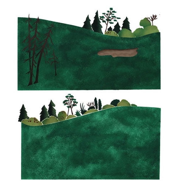 Golf Course Wall Stencil - DEE562A by DeeSigns