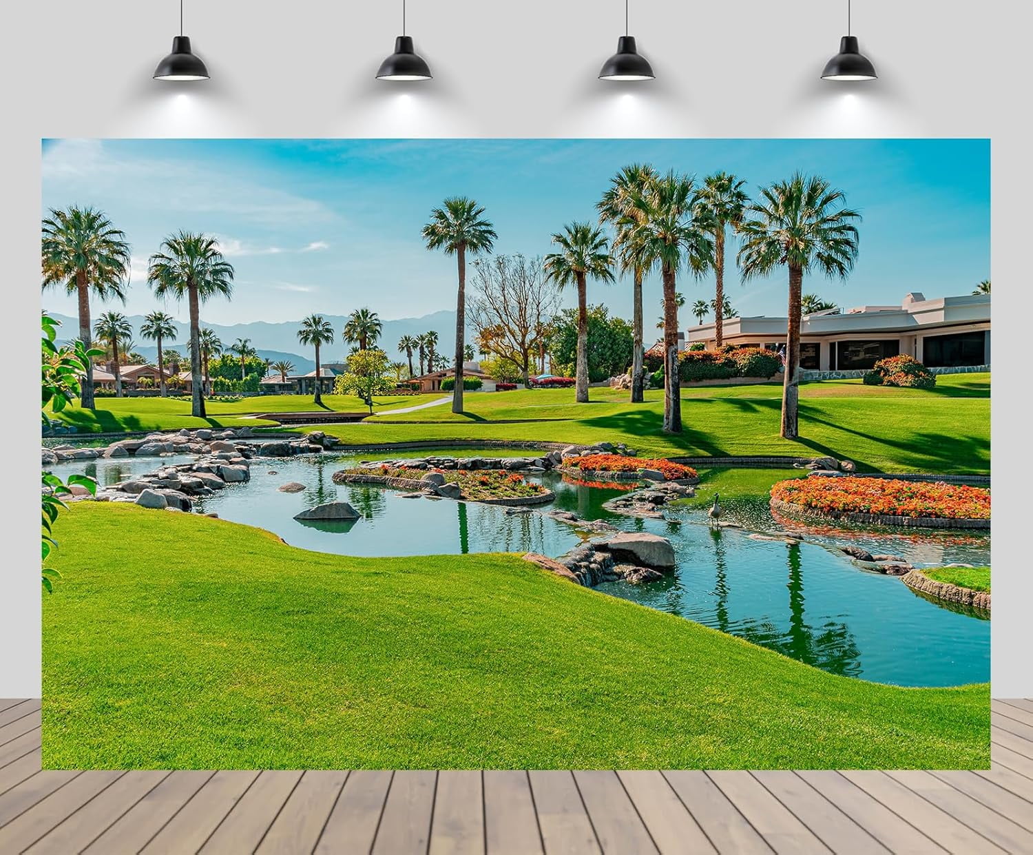 Golf Courses Theme Pretty Backdrop California Palm Springs City ...