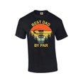 thumbnail image 1 of Golf Dad Best Dad By Par Golf Club Men's Short Sleeve Fathers Day T-shirt Graphic Tee-Black-large, 1 of 4