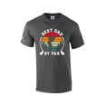 thumbnail image 1 of Golf Dad Best Dad By Par Golf Club Men's Short Sleeve Fathers Day T-shirt Graphic Tee-Heather Grey-xxxl, 1 of 4