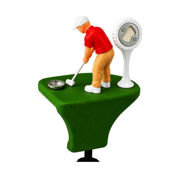 Golf Design Bottle Opener Game, Cap Launchers Drinking Game, Fun Barwares Accessories for Home, Party Games for Adults, Golf Lover Gifting