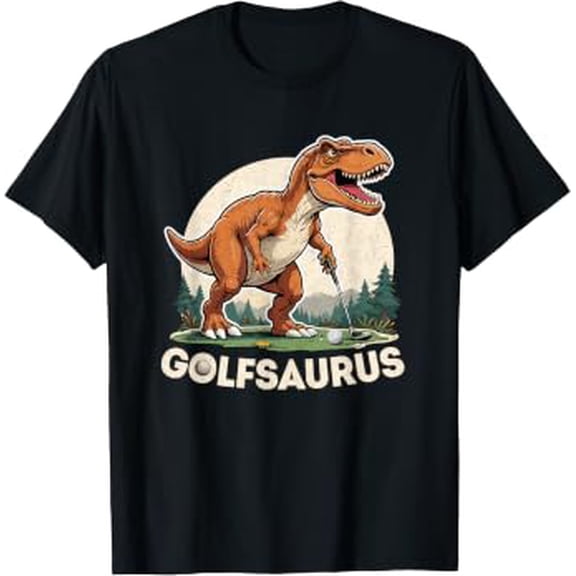 Golf Dinosaur Golfer T-Rex Playing Golf Dino Golfing T-Shirt