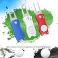 thumbnail image 1 of Golf Divot Repair Tool, Foldable Magnetic Pop-up Button Stainless Steel Switchblade & Detachable Golf Ball Marker, 1 of 6
