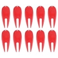 thumbnail image 1 of Golf Divot Tool Plastic Golf Repair Tool Ball Marker for Golfer, Red, 10 Pack, 1 of 5