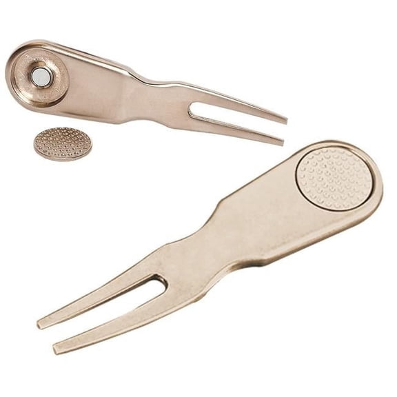 Golf Divot with Magnetic Ball Marker - Silver