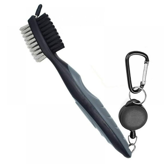 Golf Double-Sided Cleaning Brush Retractable Zipper Wire Groove Cleaning Tool Gof Accessories
