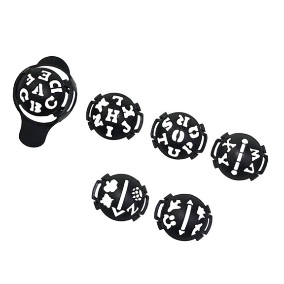 Golf Drawing Guide Tool, Training Routine Templates, Letter Number Line Patterns, Curved Marker Holder, Clear Positioning Aid