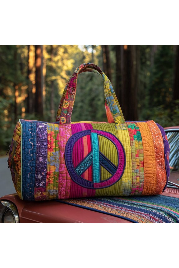 Golf Dream Quilted Duffle Bag with Adjustable Strap,Travel Weekender Bag